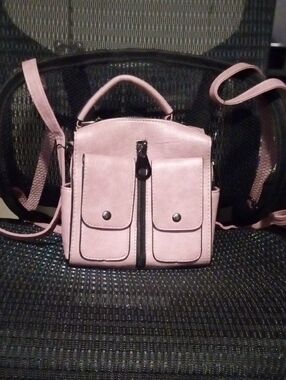 Compact Blush Pink Mini Backpack-Mini Tote